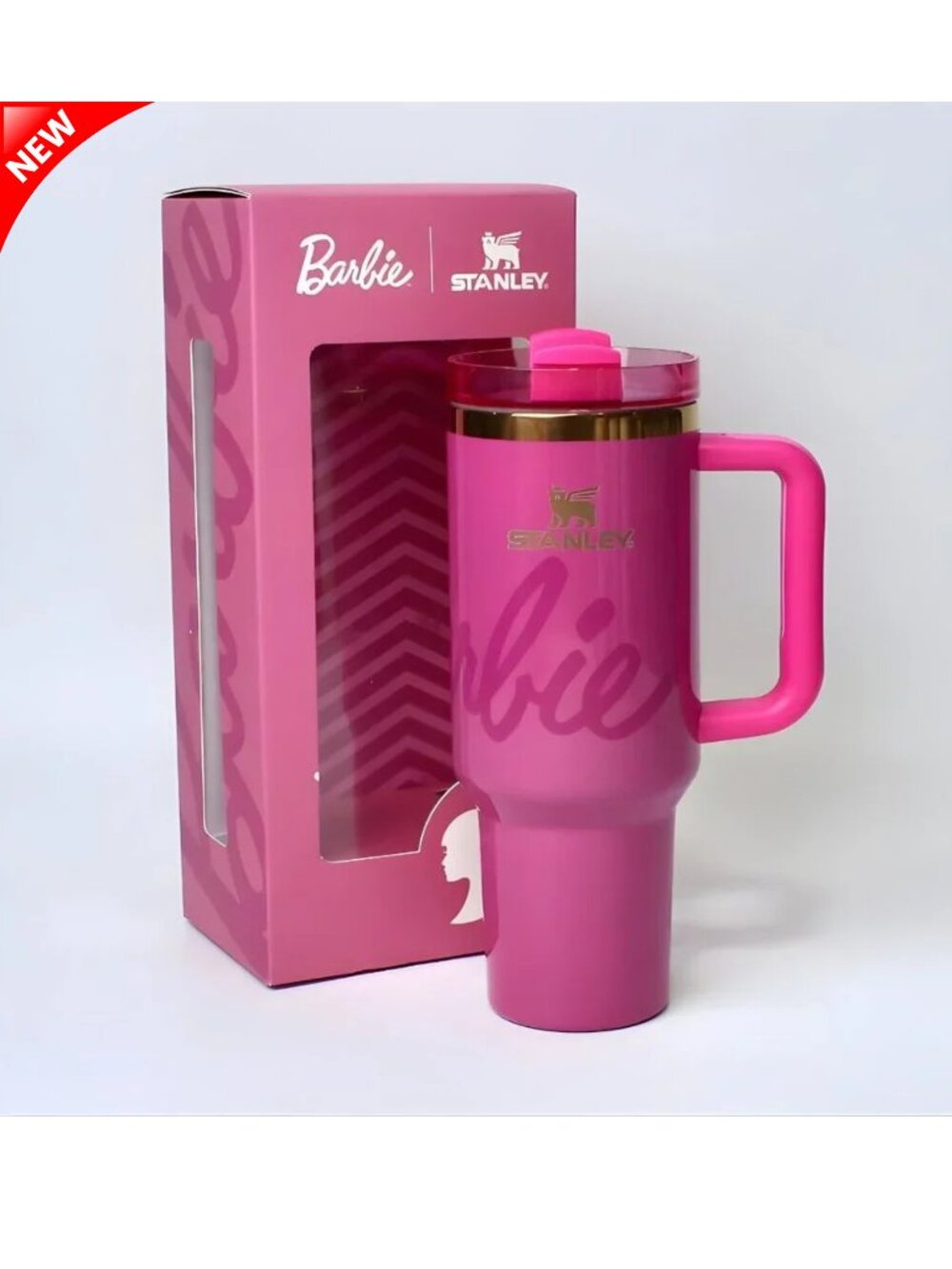 Unreleased Barbie x Stanley Cup Quencher H2.0 Tumbler 40oz